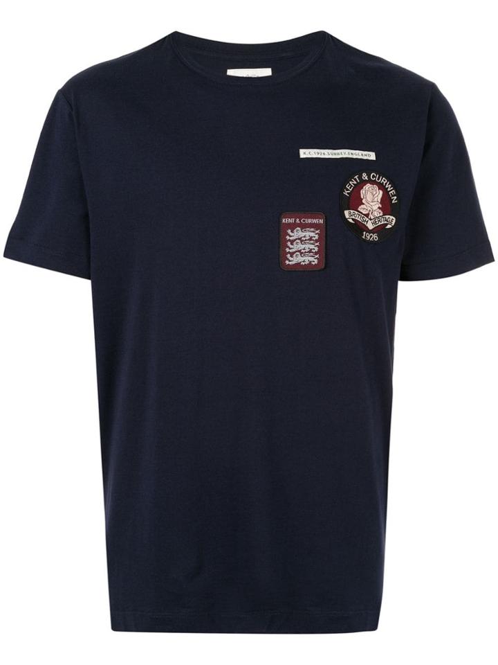 Kent & Curwen Patchwork T-shirt - Blue