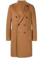 Lardini Double Breasted Coat - Neutrals