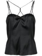 Giorgio Armani Vintage Crisscross Cami - Black