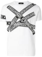 Dsquared2 Logo Tape Print T-shirt - White