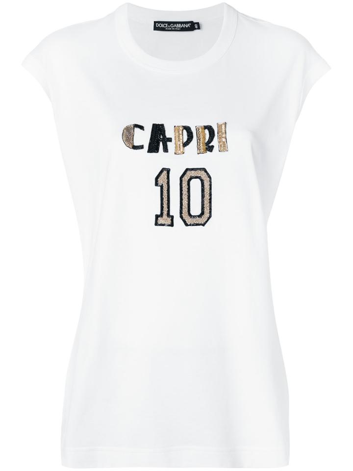 Dolce & Gabbana Capri 10 Tank Top - White