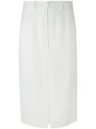 Jean Louis Scherrer Vintage High Waisted Mid Skirt - White
