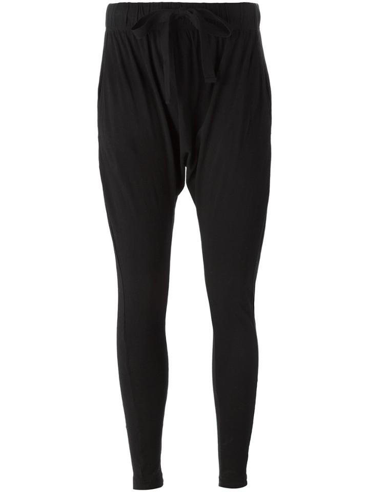 Bassike Drop Crotch Track Pants - Black