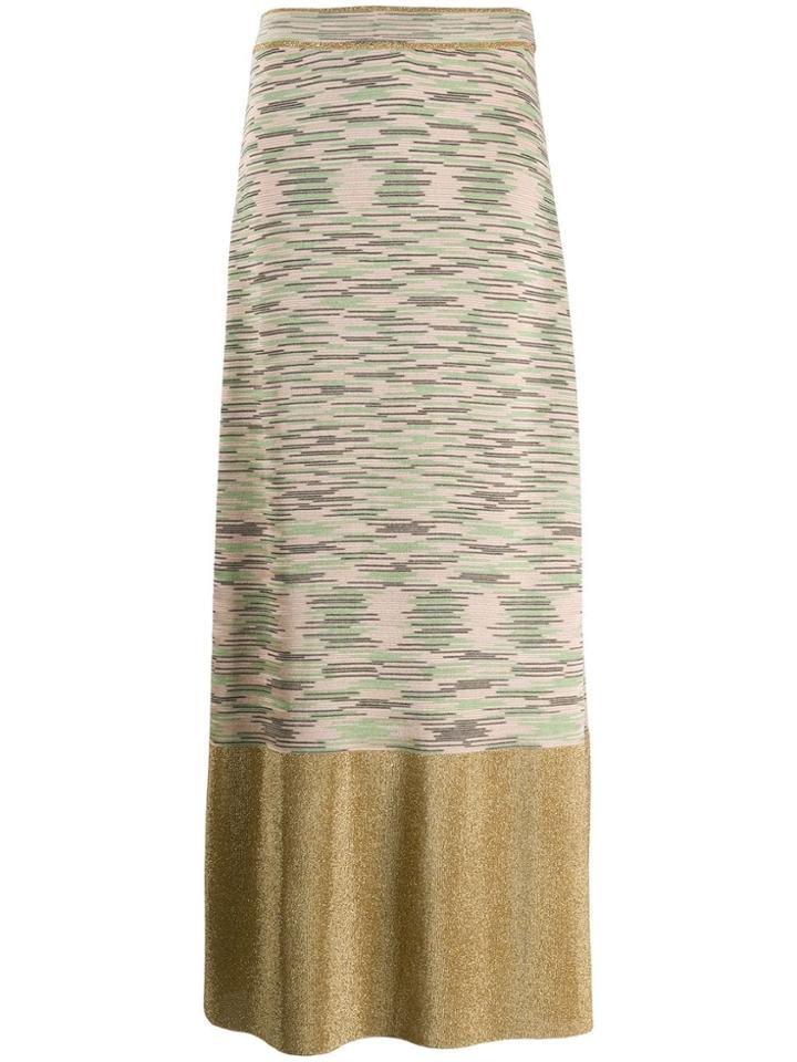 M Missoni Lurex Hem Maxi Skirt - Neutrals