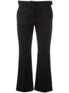 No21 Flared Cropped Trousers - Black