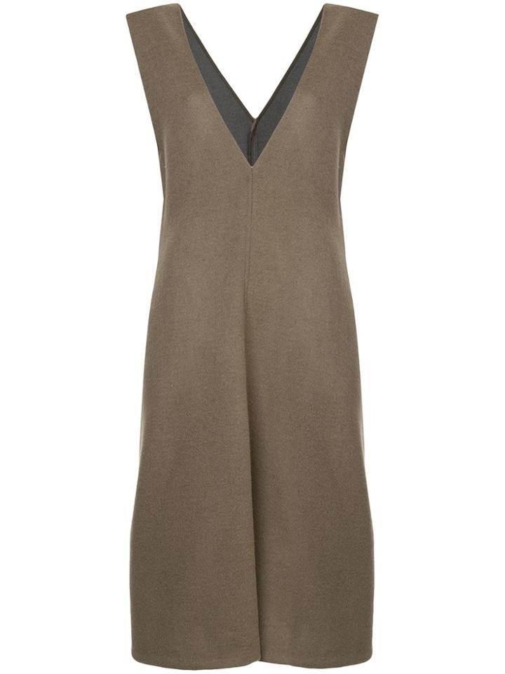 Des Prés Pinafore Dress - Brown