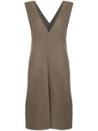 Des Prés Pinafore Dress - Brown
