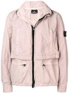 Stone Island Shadow Project Split Collar Rain Jacket - Pink