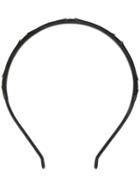 Salvatore Ferragamo Logo Engraved Headband - Black