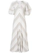 Lee Mathews Tilda Puff Sleeve Dress - White