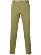 Pt01 Skinny Cropped Trousers, Men's, Size: 48, Green, Cotton/spandex/elastane