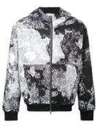 Lost & Found Ria Dunn - Printed Hooded Jacket - Men - Cotton/spandex/elastane - S, Black, Cotton/spandex/elastane