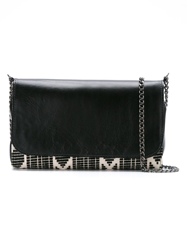 Xaa - Clutch Bag - Women - Cotton/leather - One Size, Black, Cotton/leather