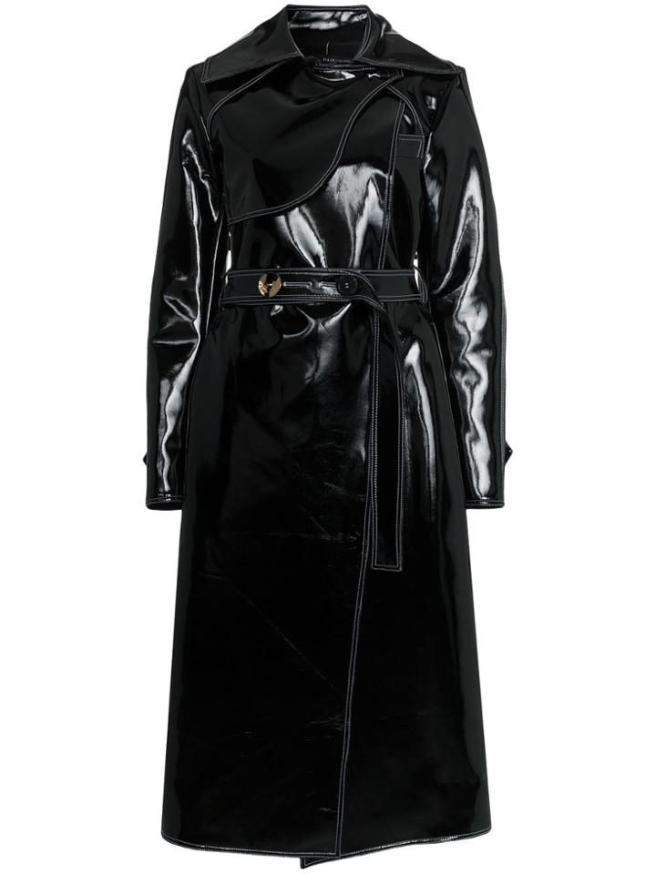 Ellery Pvc Trench Coat - Black