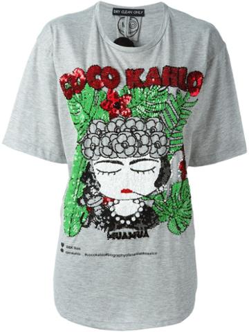 Mua Mua 'cocokhalo' T-shirt, Women's, Size: Small, Grey, Cotton