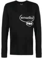 Pam Perks And Mini Logo Printed Top - Black