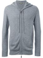 N.peal Hooded Zip Sweater - Grey