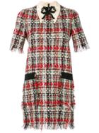 Gucci Embroidered Tweed Dress