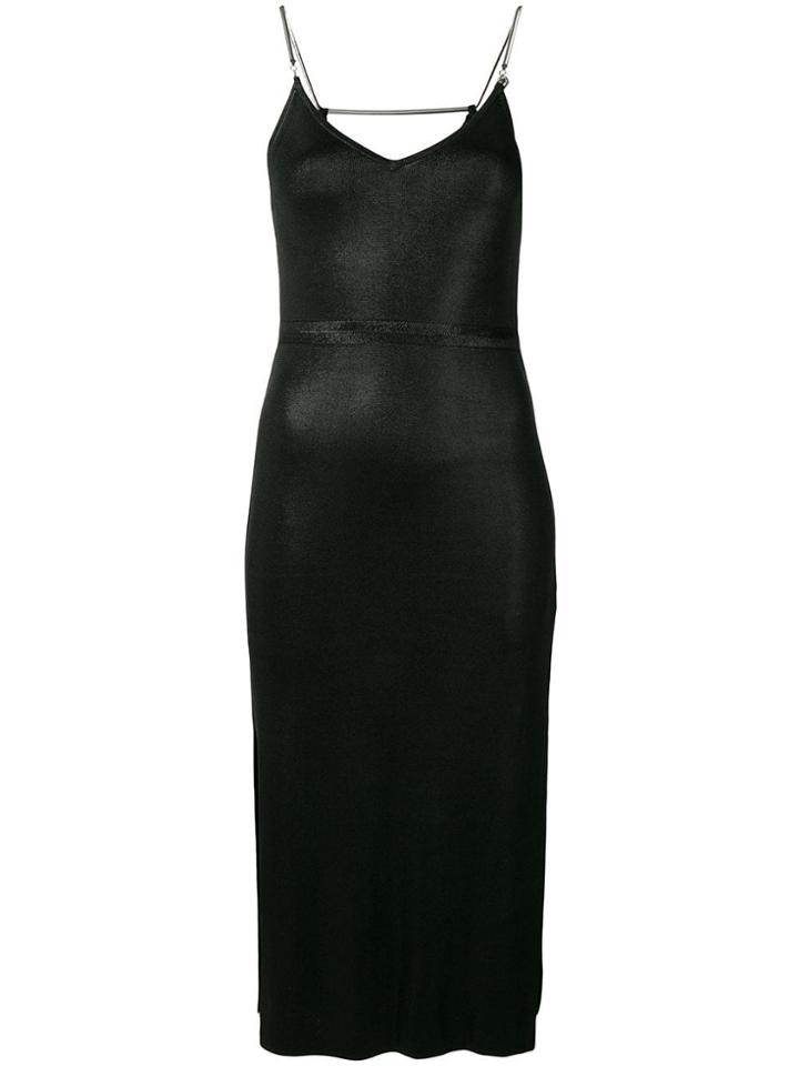 Diesel Metal-foil Slip Dress - Black