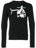 Moncler Helicopter Embroidered Sweater - Black