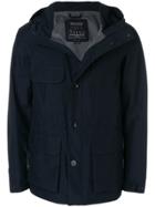 Woolrich Hooded Zip Jacket - Blue