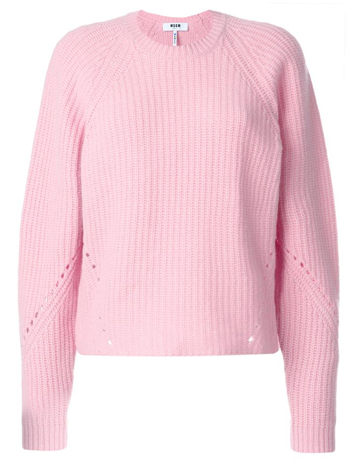 Msgm Knit Jumper - Pink & Purple