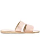 Ancient Greek Sandals Apteros Metallic Sandals - Pink