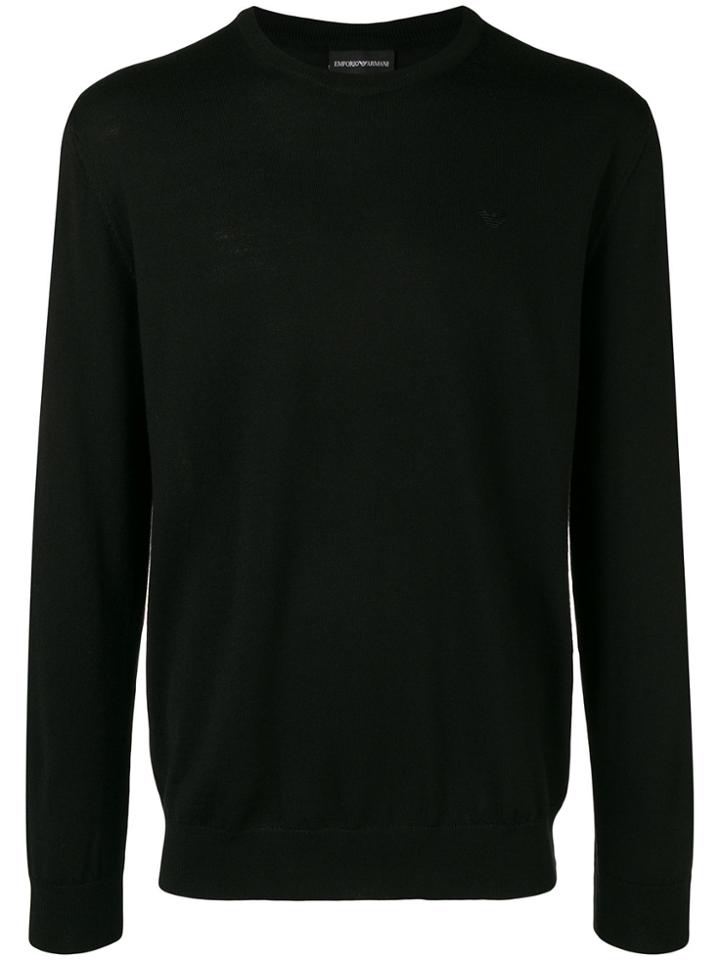Emporio Armani Crew Neck Sweater - Black
