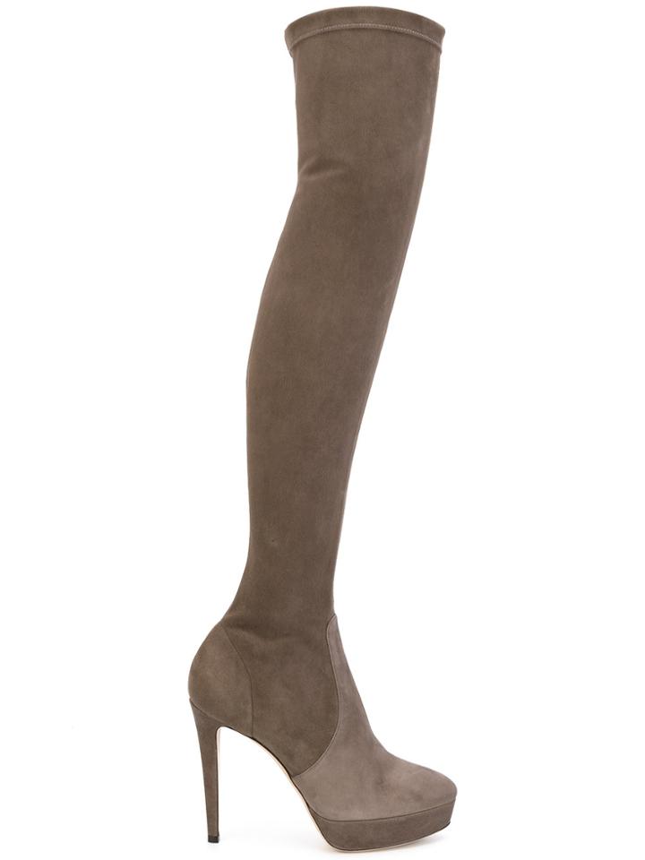 Jimmy Choo Mason Over-the-knee Boots - Grey
