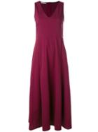 Barena Sleeveless Midi Dress, Women's, Size: 42, Pink/purple, Cotton/polyamide/spandex/elastane