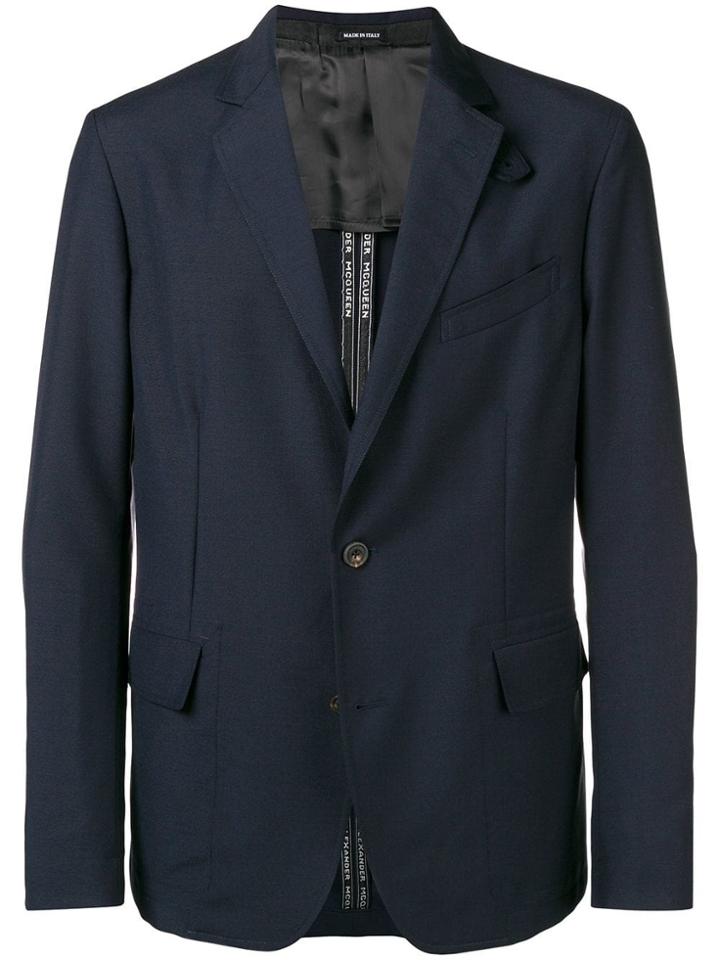 Alexander Mcqueen Classic Blazer - Blue