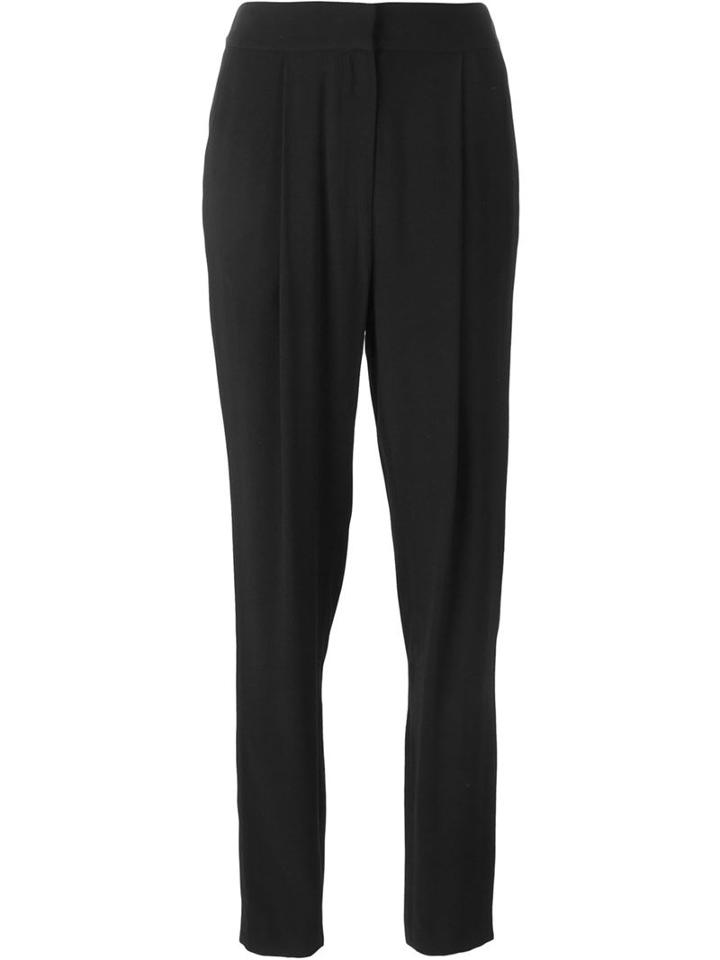 Adam Lippes Cigarette Trousers, Women's, Size: 2, Black, Silk/viscose