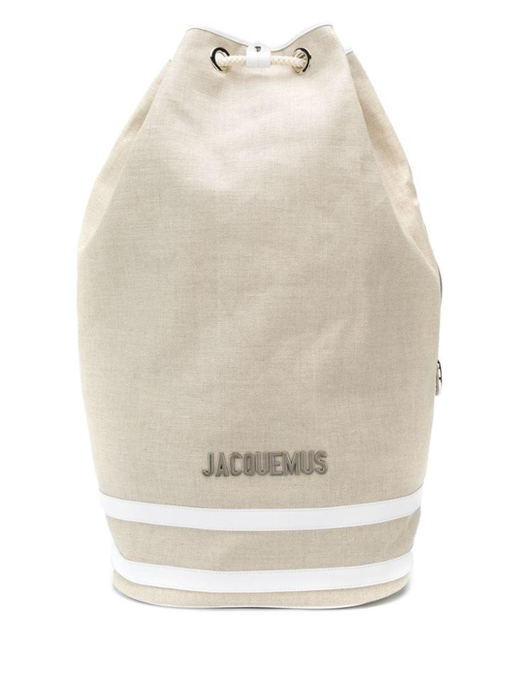 Jacquemus Oversized Backpack - Neutrals