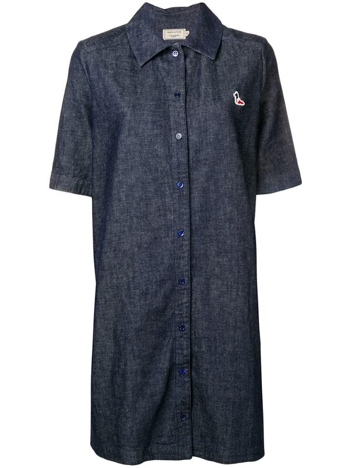 Maison Kitsuné Denim Gabrielle Dress - Blue
