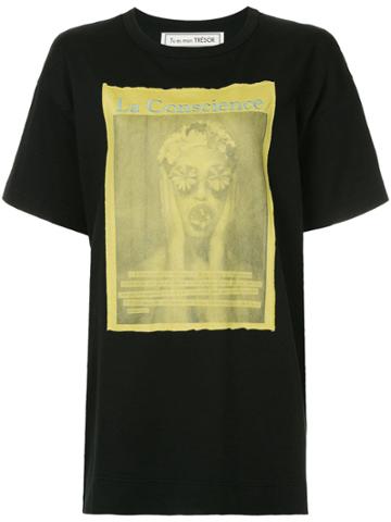 Tu Es Mon Trésor Le Conscience Big T-shirt - Black