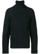 Alexander Mcqueen Cable Knit Sweater - Blue