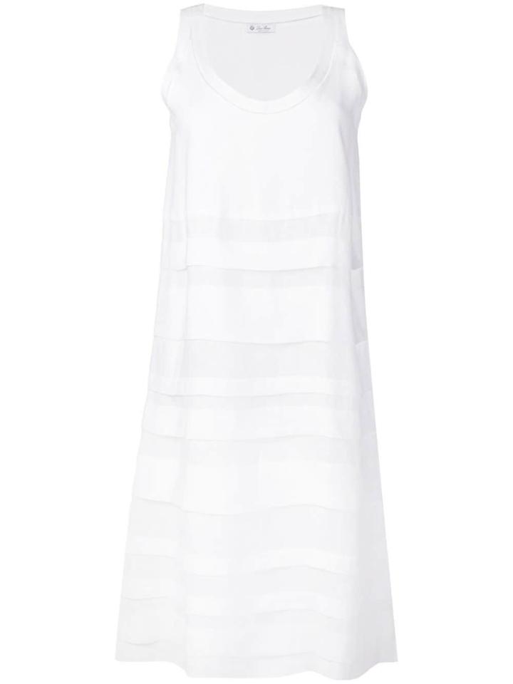 Loro Piana Tiered Swing Dress - White