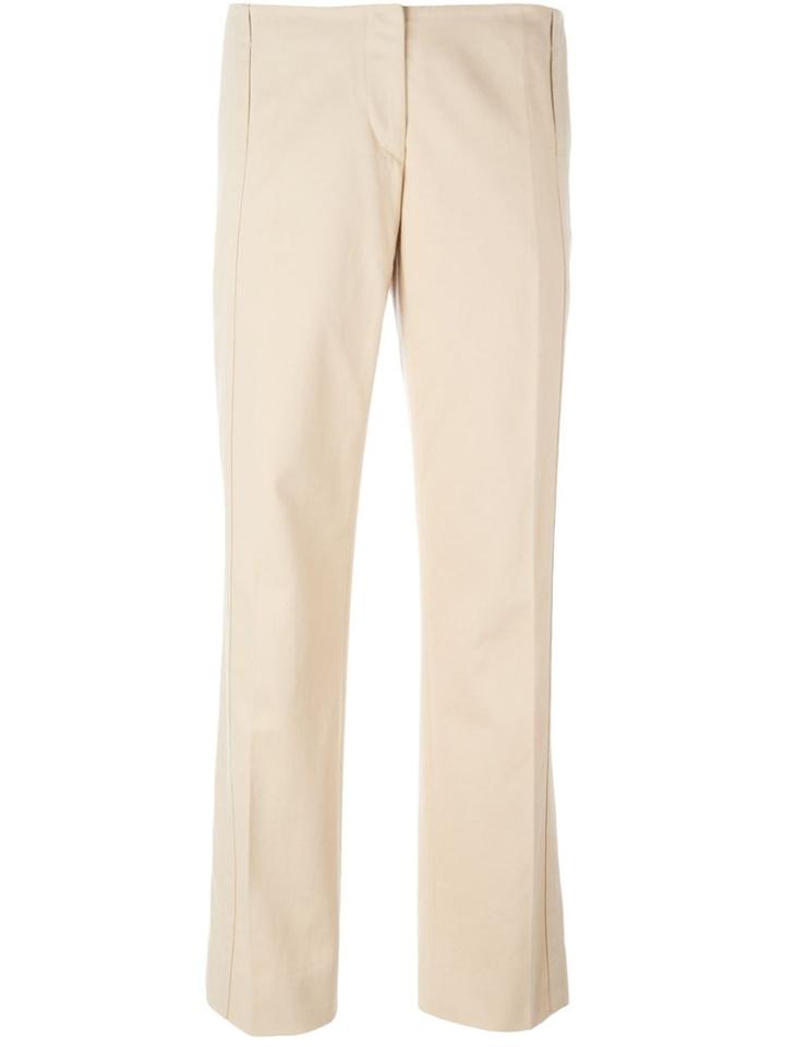 Prada Vintage Cropped Trousers - Nude & Neutrals