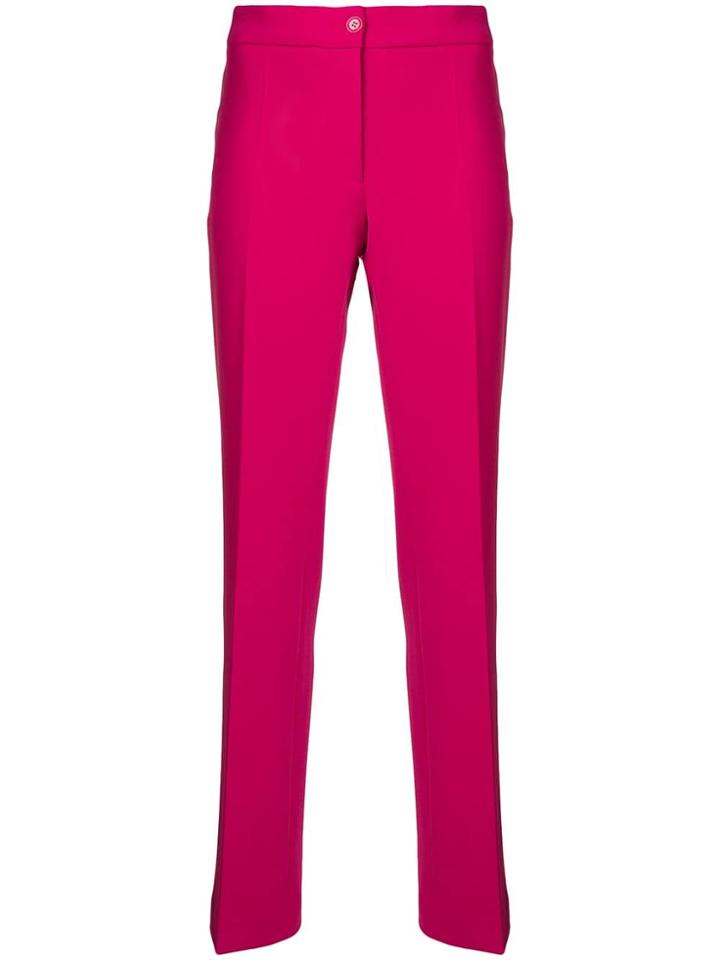 Moschino Slim Fit Tailored Trousers - Pink