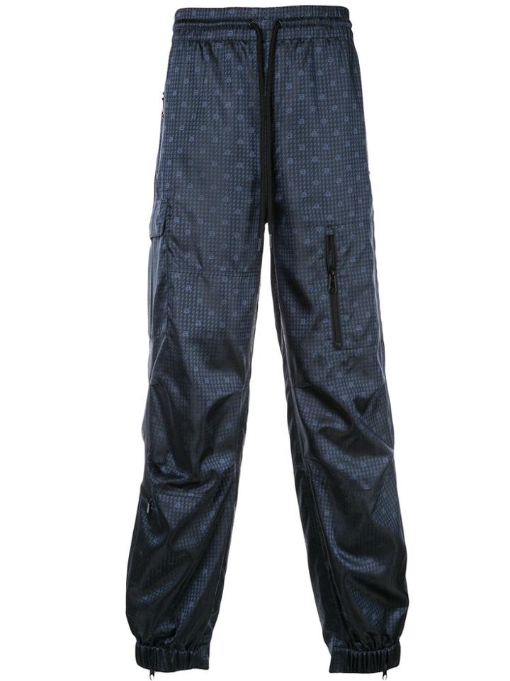 Alexander Wang Monogram Track Pants - Blue
