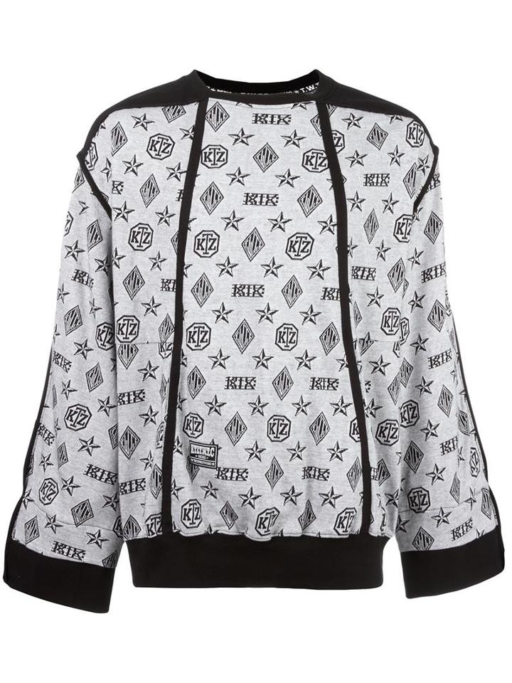 Ktz Monogram Inside Out Sweatshirt, Adult Unisex, Size: Small, White, Cotton