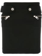 Versus Zip Pocket Mini Skirt - Black