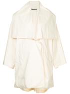 Issey Miyake Vintage Double Layer Oversized Cocoon Coat - White