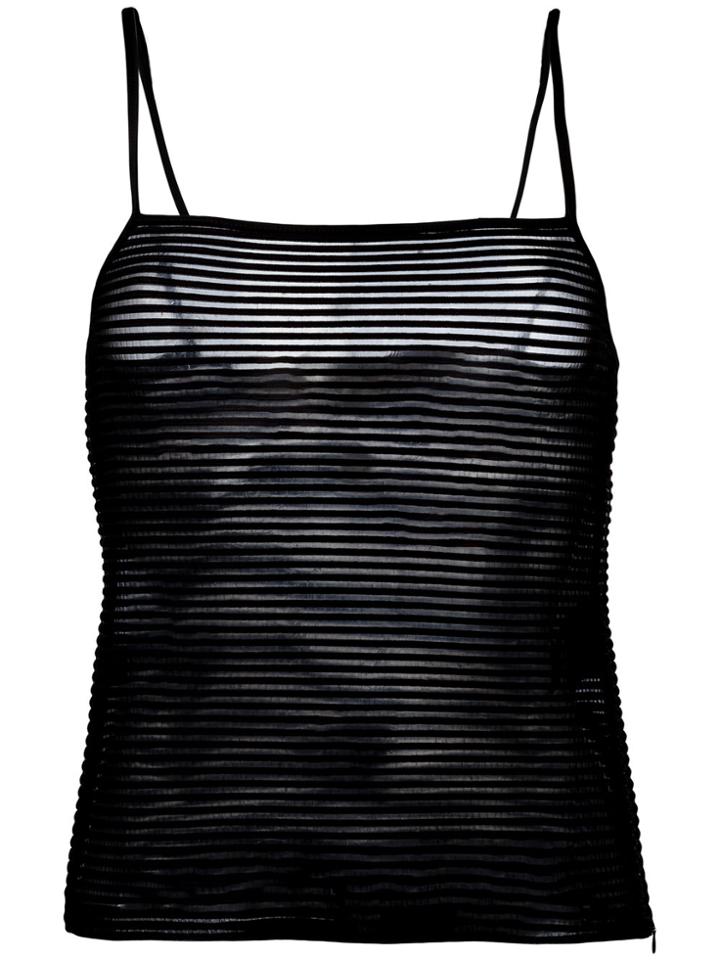 Armani Collezioni Scoop Neck Top - Black