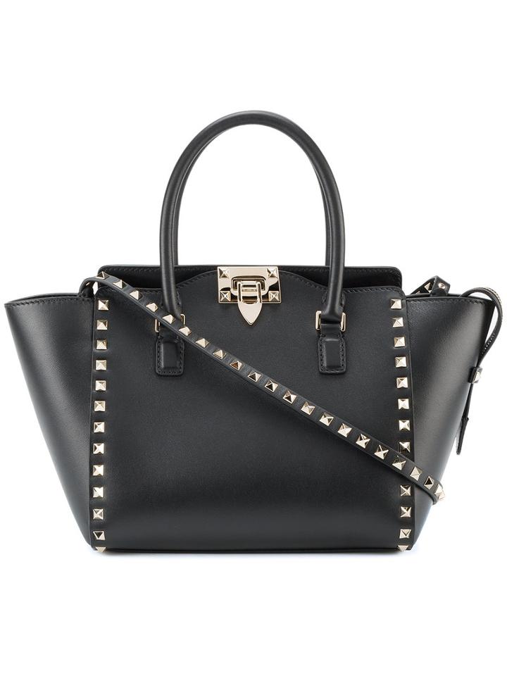 Valentino - Valentino Garavani Rockstud Trapeze Tote - Women - Leather - One Size, Women's, Black, Leather