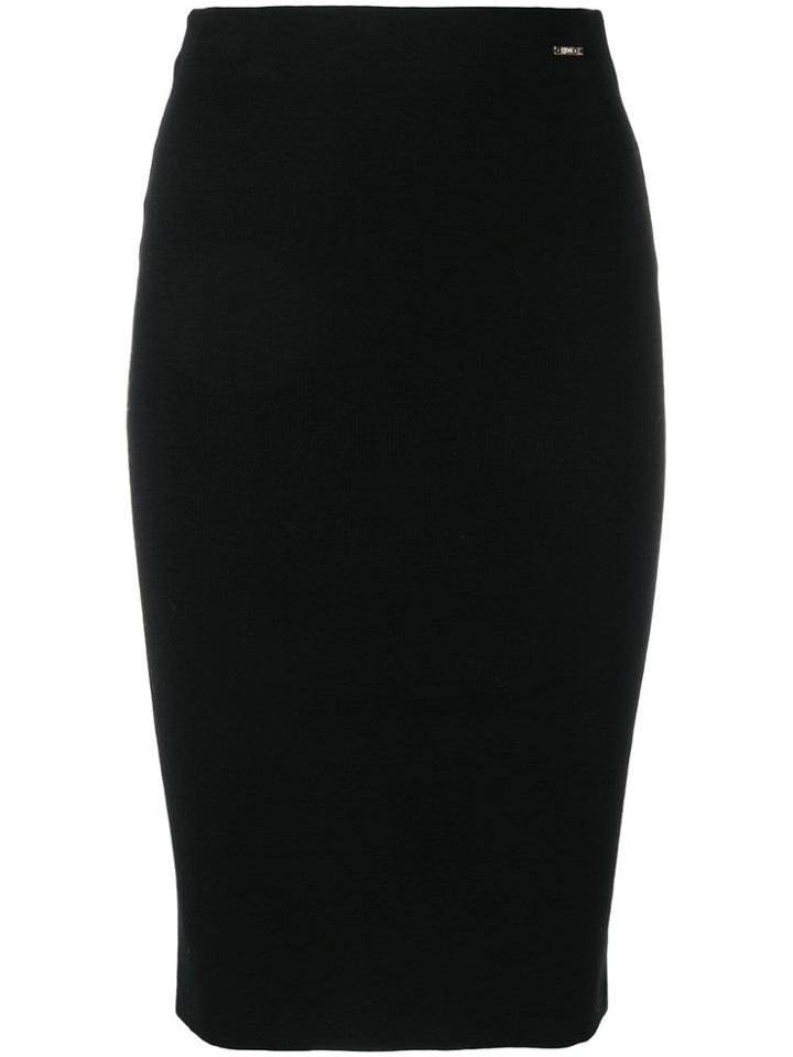Liu Jo Knit Midi Skirt - Black
