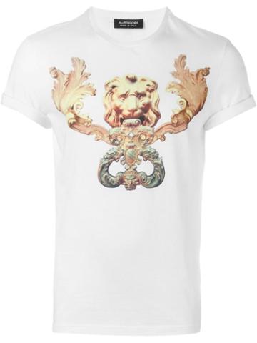 Antpitagora Digital Print T-shirt, Men's, Size: Small, White, Cotton