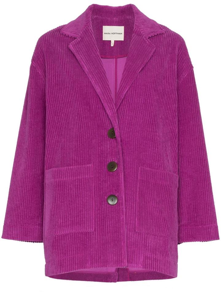 Mara Hoffman Fatima Corduroy Blazer - Purple