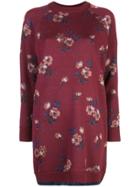 Coach Flower Jacquard Dress - Red