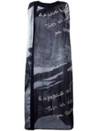 Yohji Yamamoto Pre-owned Printed Sleeveless Dress - Black